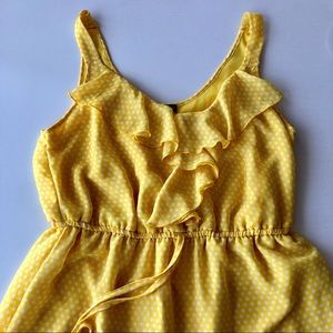 Yellow Thin Strap Dress|Bebop